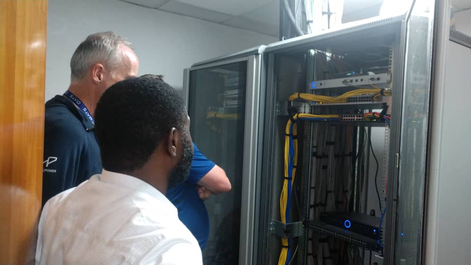 Structured LAN cabling cabinet reviewed for documentation and handover records