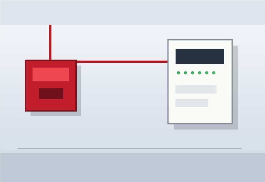 Fire alarm control panel and safety devices commissioned for a facility