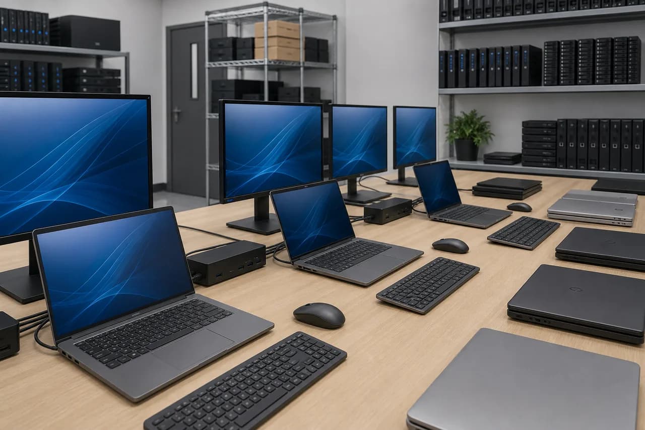 Business desktops laptops and workstations prepared for professional deployment