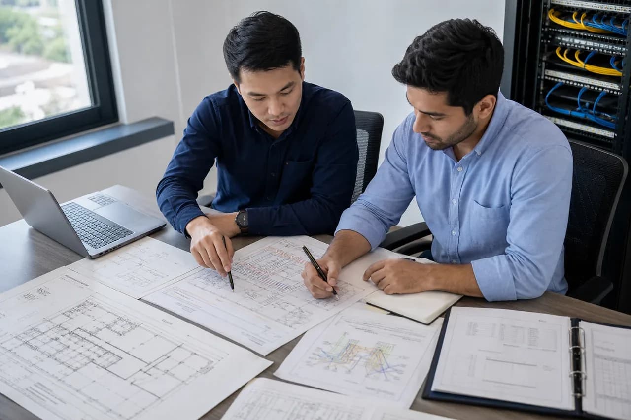 Network architecture recommendation workshop reviewing LAN WAN cloud and hybrid options