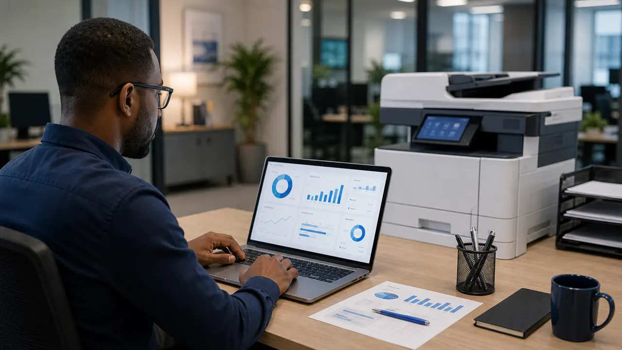 Print management dashboard for tracking organization-wide printer usage and costs