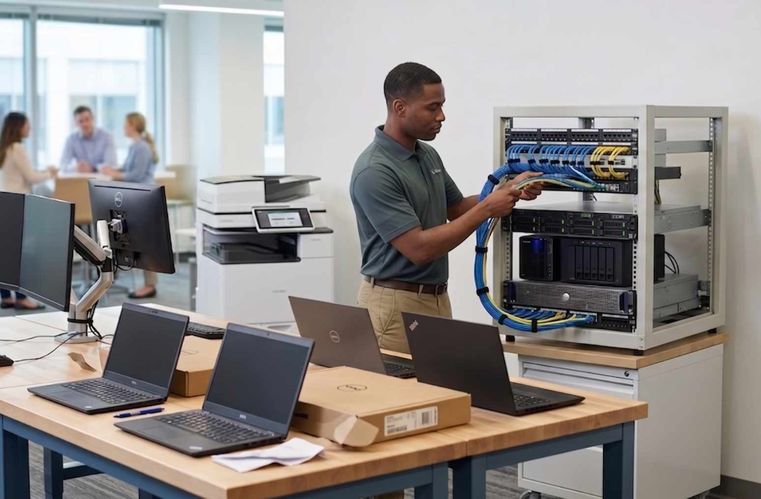 Hardware systems deployment in a business environment
